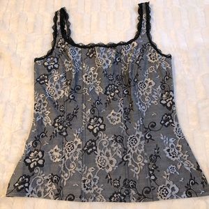 White & Black Corset Top✨